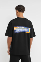 Oversized Sticker Print T-Shirt